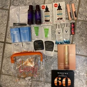 BRAND NEW VARIOUS HAIR, SKIN, AND MAKEUP SAMPLES